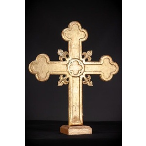 Croix décorative artisanale en laiton pour suspension murale, décoration d'intérieur d'église et article de décoration pour festivals religieux - Product Image 1