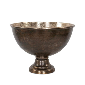 Unique Metal Wine Bowls Aluminum Pedestal Decorative Elegant Antique Gold Decorative Bowl For Home Wedding Centerpieces - Product Image 1