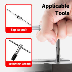 Jeu de tarauds à main HSS norme JIS 3 pièces M3 M6 M8 M10 M12 à cannelures droites 6542 Outils de filetage - Product Image 5