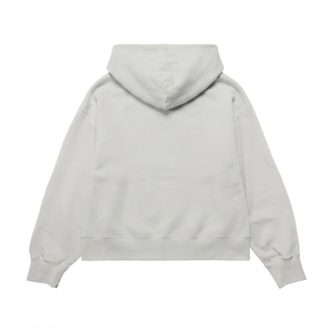 เสื้อฮู้ดดี้โอเวอร์ไซส์ผู้ชาย ผ้าฝ้ายฟลีซพรีเมียม 400 GSM  รักษ์โลก ไม่ยับ ระบายอากาศดี ลายพิมพ์เปลวไฟ พร้อมโลโก้ด้านหน้า - Product Image 2
