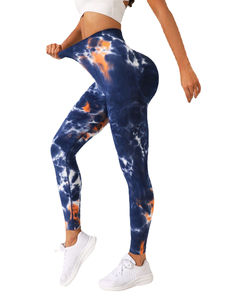 Leggings Deportivos con Estampado Tie Dye, Compresión, Cintura Alta, Pantalones de Yoga Sin Costuras para Mujer 2026 - Product Image 6