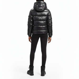 OEM ODM Plus Size Shinny Women Bubble Winter <b>Jacket</b> Lightweight Waterproof Foldable Zipper Motor Bike <b>Quilted</b> Coat - Product Image 2