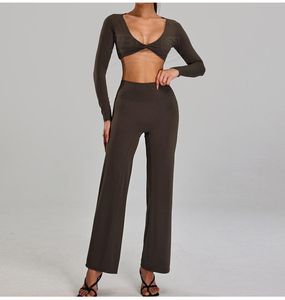 Conjunto Deportivo de Yoga de 2 Piezas de Secado Rápido, Alta Calidad, Sin Costuras, Transpirable y de Compresión, para Mujer - Product Image 6