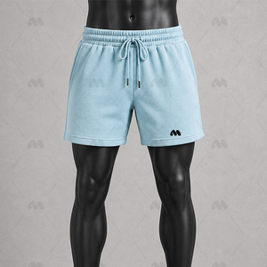Custom Mens <b>Sweat</b> <b>Shorts</b> Cotton Fleece <b>Shorts</b> Drawstring Casual Streetwear <b>Shorts</b> OEM ODM Manufacturer - Product Image 1