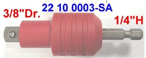 Adaptador de Enchufe Aislado de 1/4" Hexagonal x 3/8" Dr. x 90mm L, OEM, 40Nm de Torque Máximo, Material CV-6150 - Product Image 2