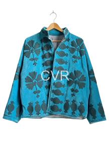 Manteau Bohème Brodé Floral Grande Taille pour Femme, Col Montant, Manches Longues, Vêtement d'Extérieur Décontracté d'Automne, Doublure en Coton - Product Image 2