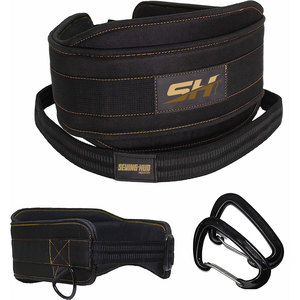 Cinturón de neopreno de alta resistencia con cadena de acero y mosquetón para dominadas con peso, entrenamiento de fuerza, precio mayorista, cinturón de gimnasio - Product Image 1