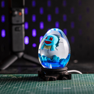 Lampe en résine personnalisée, lampe en résine, veilleuse personnalisée, lampe Pokémon en époxy, lampe Art Déco, cadeau personnalisé, cadeau fait main - Product Image 2