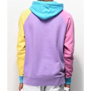 Pedido a granel logotipo personalizado Unisex Color Block 100% algodón polar hombres pulóver Sudadera con capucha venta al por mayor hombres pulóver sudaderas con capucha - Product Image 5