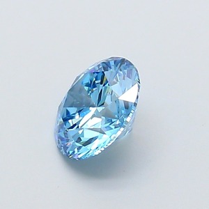 Diamant CVD de laboratoire taille ronde, 1,09 carat, couleur bleu vif fantaisie, clarté VS2, polissage excellent, pierre brute de qualité supérieure pour bague - Product Image 3