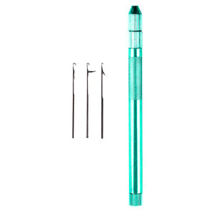 Hair Extension Pulling Hook Tool with Interchangeable Loop <b>Needles</b> for Micro <b>Bead</b> I Tip Nano Ring Extension Installation Tools - Product Image 6
