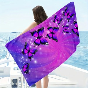 Serviette de plage en coton surdimensionnée, légère, sans sable, super absorbante, style été, personnalisée - Product Image 4