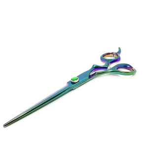 OEM High Quality 7-Inch Stainless Steel Straight Modern Salon Grade Portable Pet Grooming <b>Scissor</b> for Cats <b>Dogs</b> Groomer - Product Image 5