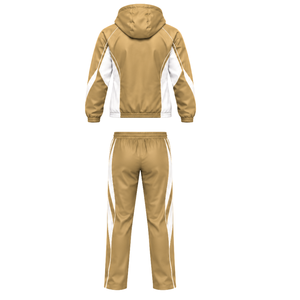 Ensemble de survêtement de jogging pour homme de haute qualité, veste coupe-vent à capuche et pantalon à taille élastique assorti pour la course à pied - Product Image 2