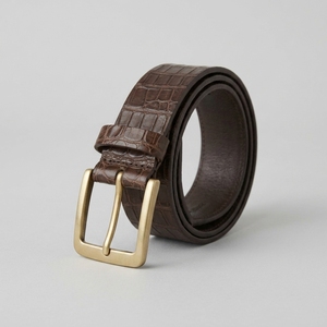 Ceintures en cuir sur mesure authentiques au meilleur prix d'usine, ceinture en cuir vintage pour hommes avec plusieurs couleurs - Product Image 1