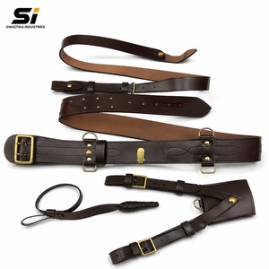 Ceinture en cuir Sam Browne marron SS, ceinture en cuir Sam Browne fabriquée en Inde - Product Image 1