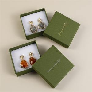 Caja de Joyería Fina con Logotipo Personalizado, Forro de Terciopelo y Cartón, Color Personalizado, Embalaje de Regalo Multitamaño para Almacenamiento de Joyas - Product Image 5