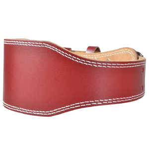 Ceinture de musculation droite en cuir véritable à prix de gros, robuste, pour l'haltérophilie, le soutien du dos, équipement de fitness, logo personnalisé - Product Image 3