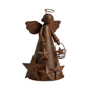 Adornos Navideños de Metal de Lujo con Forma de Ángel Colgante, Decoraciones para Árboles, Figuras Festivas para el Hogar y Fiestas - Product Image 4