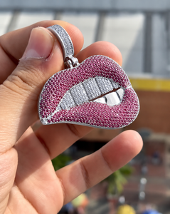 สร้อยคอจี้รูปปากสีชมพู, เครื่องประดับคริสตัลประดับเพชร, ของขวัญสไตล์ Y2K สุดโดดเด่นสำหรับทุกเพศ - Product Image 6