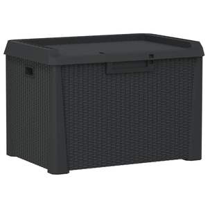 Boîte de rangement pour patio en PP anthracite de 33 gallons - Product Image 2