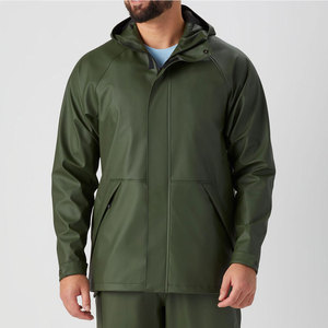 Veste coupe-vent décontractée à capuche pour homme, fermeture éclair, tissu polaire doux, service OEM, respirante et écologique pour la mode quotidienne - Product Image 1