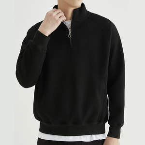Pull demi-zip pour homme, couleur unie, tissu respirant pour un confort tout au long de la journée, coupe classique, finition de haute qualité avec tissu durable - Product Image 1