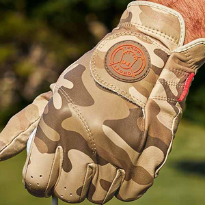 Golf <b>Glove</b> Reinforced Leather Palm Breathable Stretch Fabric Professional Golf outdoor Sports Activities anti-slip <b>grip</b> CAMO - Product Image 5