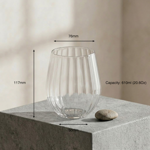 [Holar] Vasos de Vino sin Tallo de Plástico Ondulado Irrompible de Alta Calidad Hechos en Taiwán, 20 oz, para Catering, Cafetería y Fiestas - Product Image 3