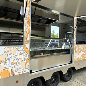 Food Truck con Vetrina Refrigerata Esterna e Cucina Commerciale Completamente in Acciaio Inox per Patatine Fritte e Fast Food - Product Image 4