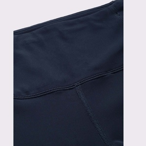 Manufacturer Women's Fitness Gym Wears Pro Performance Mid Waist Yoga Running <b>Leggings</b> Zip <b>Pocket</b> Spandex/Polyester Four-Way - Product Image 5