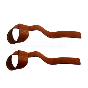Sangles de musculation en cuir les plus vendues, sangles de musculation en cuir durables, sangles à forte adhérence pour l'entraînement en salle de sport - Product Image 2