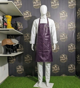 Delantal de Cuero Morado Clásico y Duradero con Textura Suave y Sensación Ligera, Moderno para Uso Doméstico - Product Image 3
