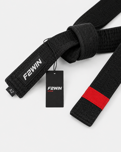 Cinturón de BJJ F2WIN Negro con Franja Roja, Poliéster Resistente, Unisex para Adultos, Ropa de Artes Marciales, Precio Económico, Transpirable, Precio al por Mayor - Product Image 5