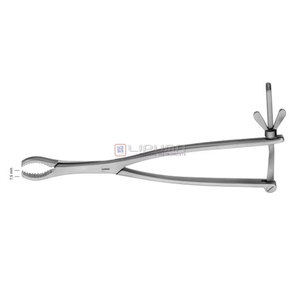 Hey Groves Instruments chirurgicaux orthopédiques en acier inoxydable de qualité supérieure, pointe de 7,5 mm, 270 mm (10 3/4 pouces), forceps manuel pour maintien osseux, usage médical - Product Image 1