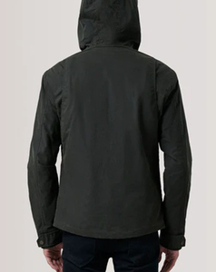 High Performance Men's Stand Canvas <b>Jacket</b> Solid Color Casual Regular Fit Covered Button Closure Windproof Winter Wear XL Size - Product Image 4