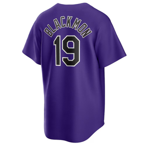 Classical Trends Purple <b>Baseball</b> Jersey Men's Short Sleeve Embroidered Logo Regular Fit All Seasons Apparel - Product Image 5