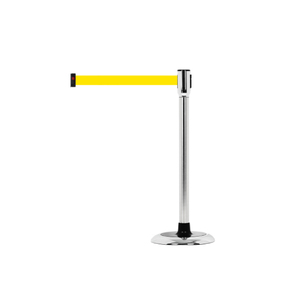 [BS-SS(YL)] Poste Retráctil de Acero Inoxidable para Control de Filas con Dispositivos de Seguridad y Control Automático de Desaceleración con Bloqueo - Product Image 1