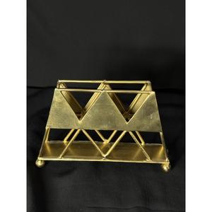 Porte-serviettes de couleur or au design artistique, accessoires de cuisine et de table pour restaurant, articles d'hôtellerie, porte-mouchoirs au design triangulaire - Product Image 2