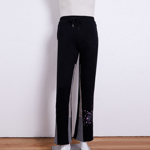 Pantalones Deportivos de Felpa para Mujer, Gruesos, de Color Sólido, Cómodos, Holgados, para Correr, Hacer Ejercicio, Entrenar, de Algodón, para Gimnasio - Product Image 4