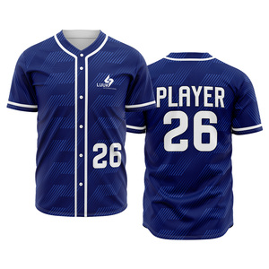 Maillots de baseball durables LUUK INTERNATIONAL, design personnalisé, vêtements de sport en tissu polyester doux pour les sports d'équipe et l'entraînement - Product Image 1
