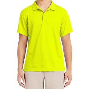 Polo à manches courtes bleu marine pour homme, 100% coton, tricoté, respirant, design uni, décontracté, boutons sur le devant, coupe classique - Product Image 6