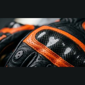 Guantes de Motociclismo Transpirables de Cuero, con Absorción de Impactos, Pantalla Táctil, Nudillos Rígidos y Antideslizantes - Product Image 6