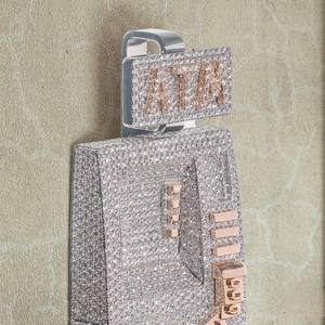 Collar Personalizado con Nombre en Letra VVS, Corte Brillante de Moissanita, Certificado, Chapado en Oro de 18K sobre Plata de Ley 925, Cadena Cubana para Hombre - Product Image 3