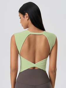 Nouveau débardeur deux pièces séparées de haute qualité avec blocs de couleur, effet seconde peau, tendance et décontracté, idéal pour la course et le sport - Product Image 4