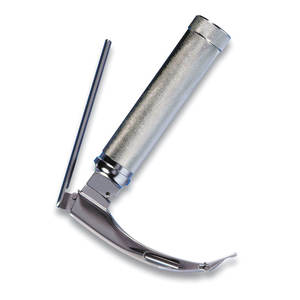 Juego de Laringoscopio de Fibra Óptica de Acero Inoxidable de Alta Calidad con 8 Hojas y Fuente de Alimentación Manual para Diagnóstico ORL, Reutilizable - Product Image 3