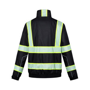 Chaqueta de Seguridad Impermeable para Hombre, Clase 2, No Ignífuga, 100% Algodón con Relleno de Poliéster, para Construcción Vial - Product Image 5