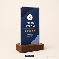 Carte de visite Google Review Vorx Tech avec NFC et code QR, carte à puce personnalisée pour les magasins, les restaurants et les hôtels