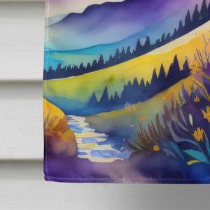 Violettes Couleur Grand Porche Drapeau Multicolore Cour Bannière Illustration Tenture Maison Taille Décoratif Manches Pôle Polyester Drapeaux - Product Image 4