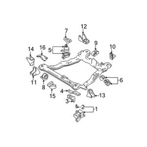 ยางรองแท่นเครื่องใหม่สำหรับ Elantra รุ่น 218102C200 - Product Image 2